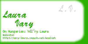 laura vary business card